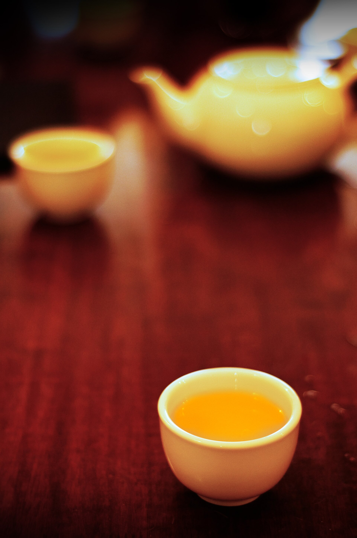 Korean tea and teapot