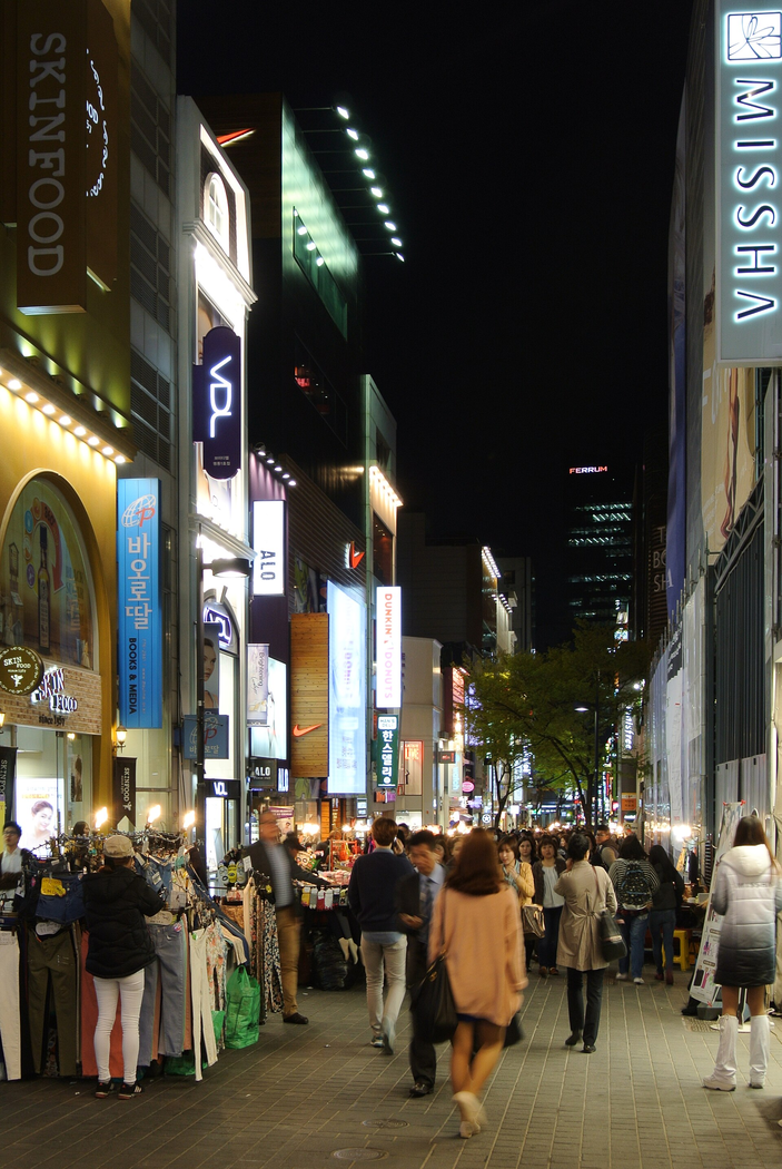 Myeongdong by night