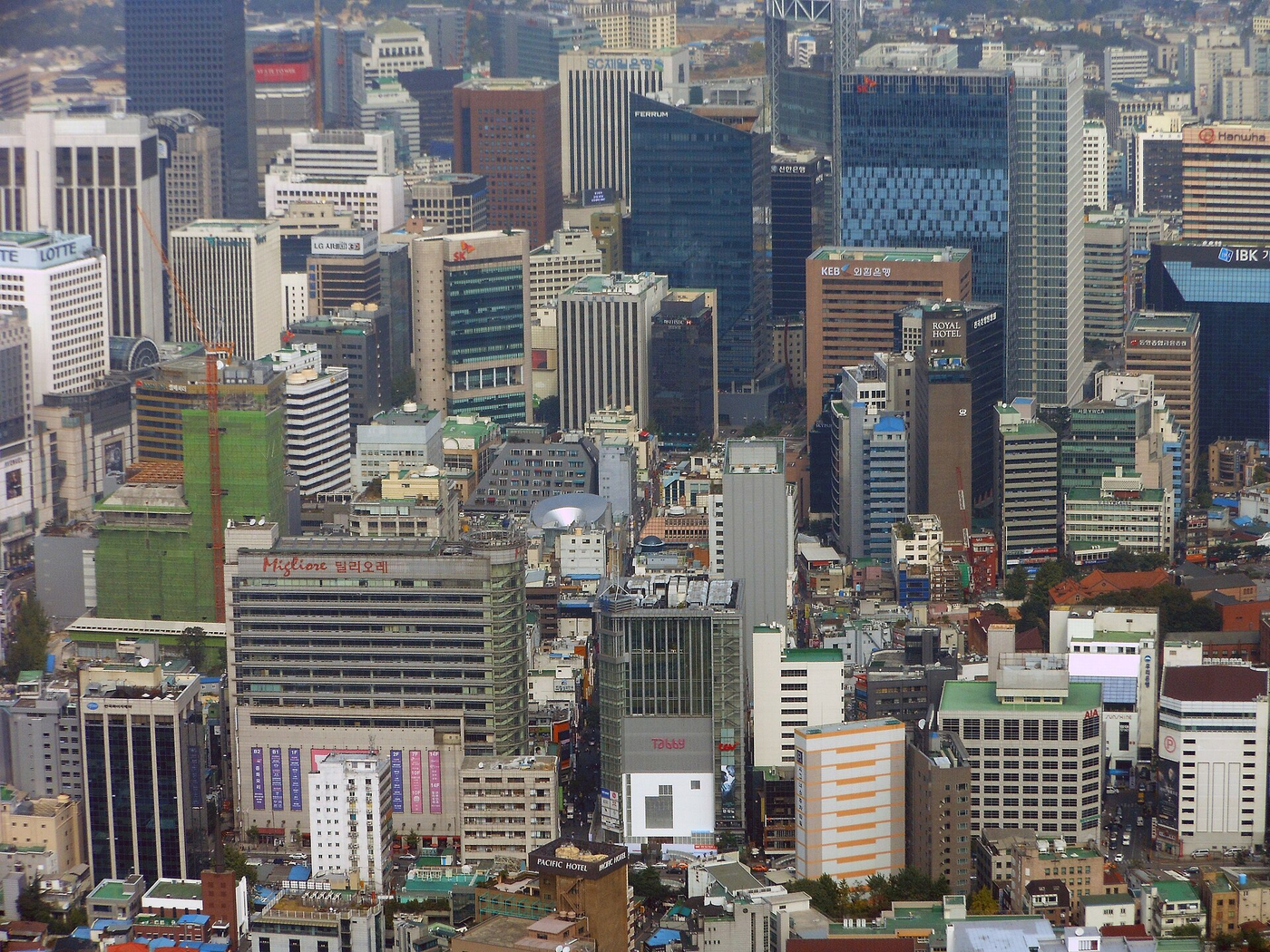 Myeongdong streetscape